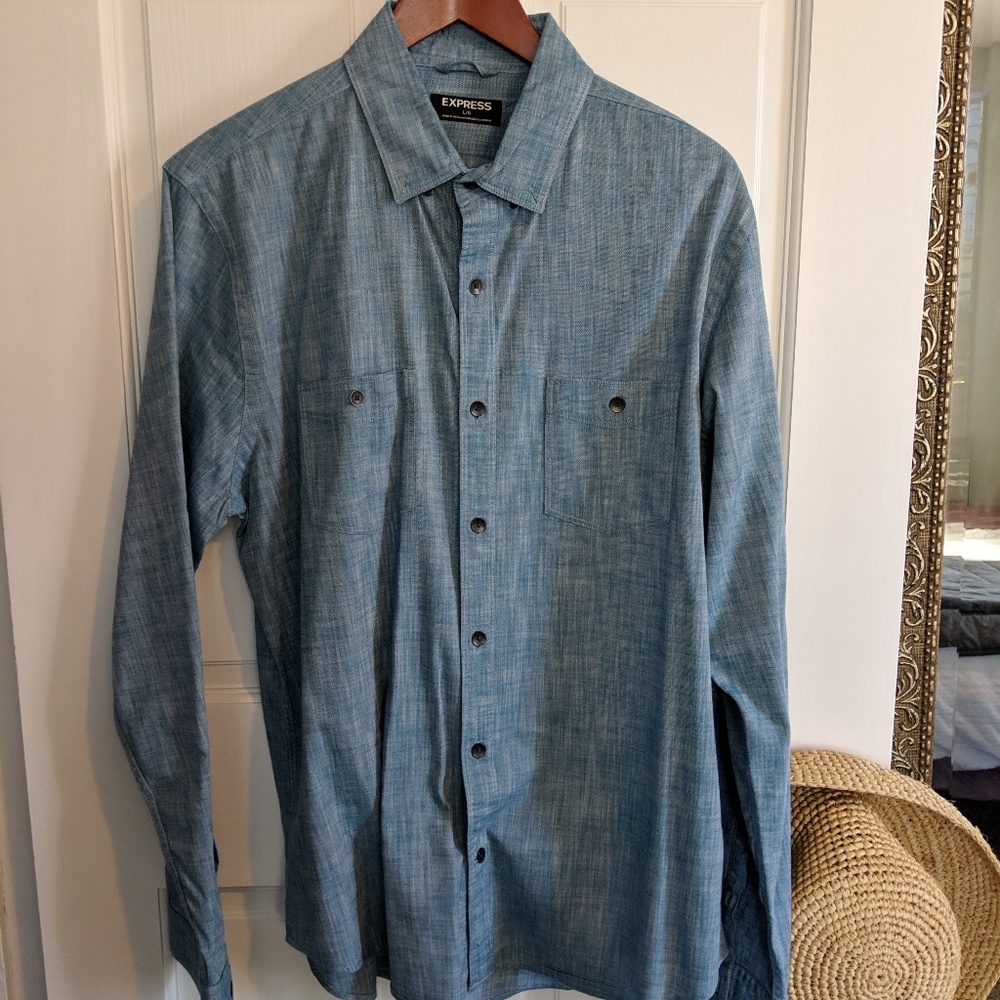 Bright Blue Chambray shirt